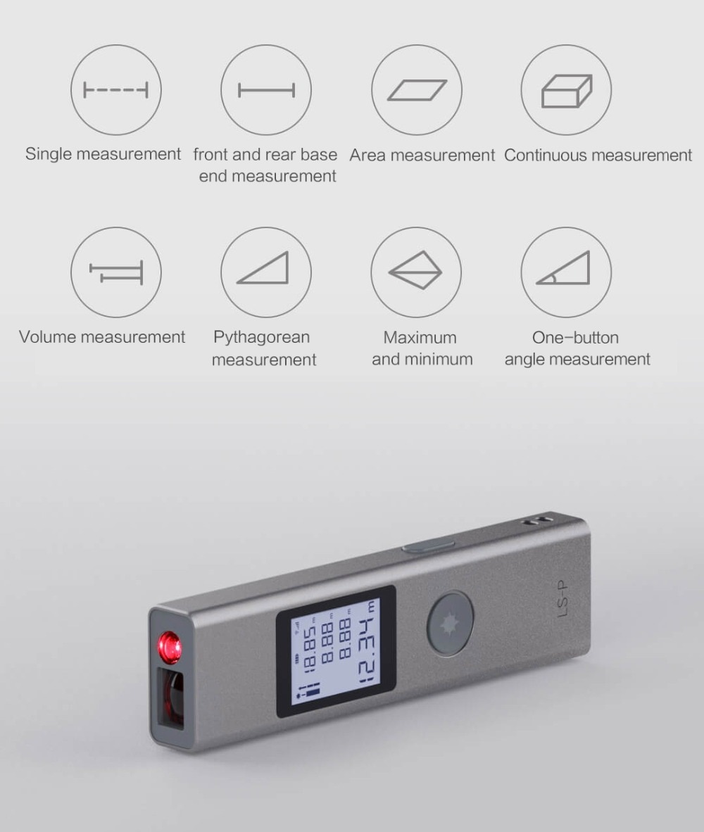 Xiaomi DUKA Laser Pengukur Jarak Laser Distance Meter